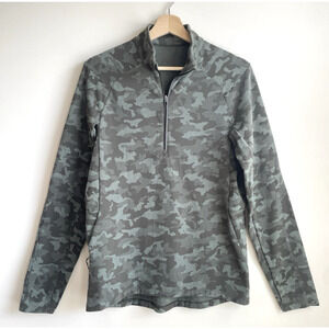 Lululemon Mens Size Small Surge Warm 1/2 Zip Pullover Camo